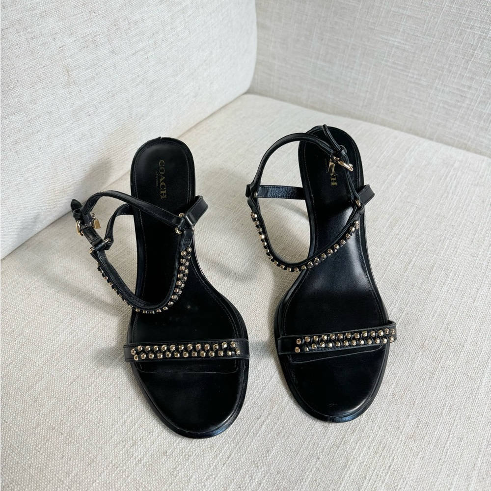 Coach leather strappy heels |Size‎ 10.5